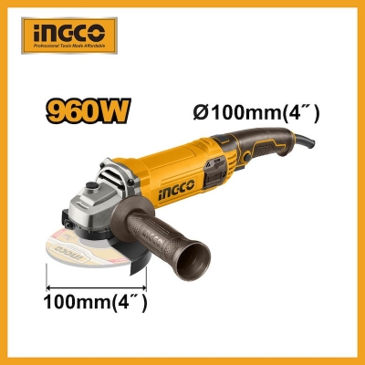 Picture of INGCO 960W Angle grinder With 1pcs auxiliary handle AG96082 -Multicolor