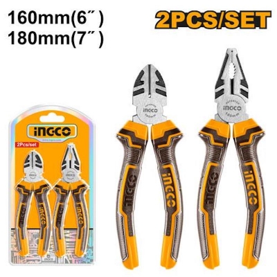 Picture of 2 Pcs pliers set INGCO -Multicolor