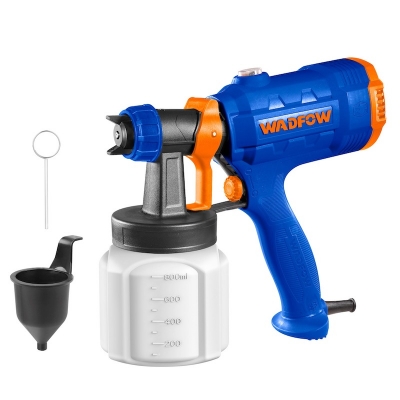 Picture of WADFOW Spray Paint, Electric Spray Machine 800ml, 100DIN-s, 2.0mm Nozzle, 380 ml/min Paint Sprayer, Corded Paint Spray Machine, for Base Coat Spray Gun for Auto Paint, Metal, Furniture, Fence, Wood WEG1A01 -Multicolor