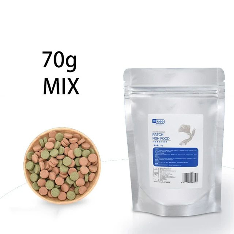 Picture of YEE Spirulina & Brine Shrimp Mix Tablet 70gm Pack | Aquarium Fish | Small Fish Food | Patch Fish Food