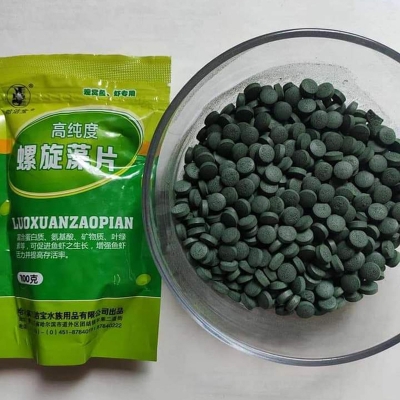 Picture of Spirulina Tablet 100pcs Repack (+10pcs Free) Aquarium Fish | Tropical Fish Food