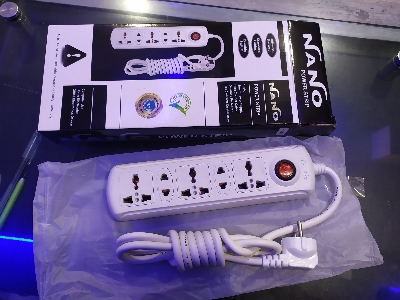 Picture of Neno power strip NPS 205 2Pin 6ft Cable 5 port (Universal Port Multiplug) Heavy Duty - Malti Plug - White