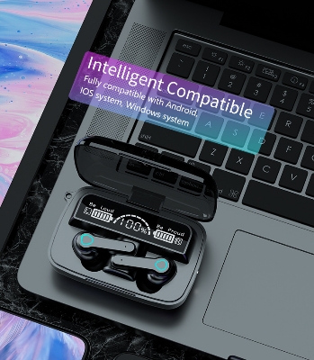 Picture of M19 Tws Wireless Bluetooth 5.1 Headphones - Black