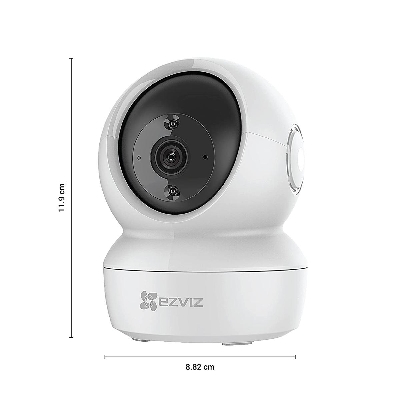 Picture of EZVIZ 1080p Indoor Home Pan/Tilt WiFi Security Camera EZVIZ C6N/H6C Pro 360° Coverage, Auto Motion Tracking, Two-Way Audio, Clear 30ft Night Vision, Supports MicroSD Card up to 256GB IP Camera - Wifi Camera - White