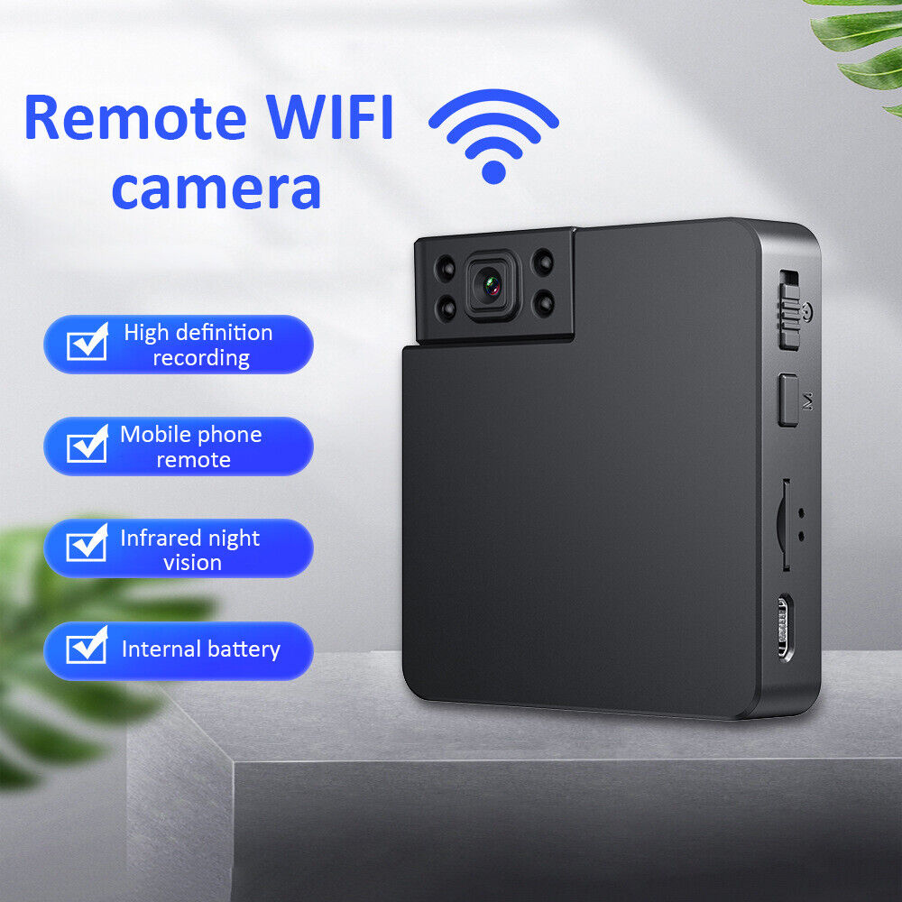 Picture of WK11 Smart Wifi Camera IR-CUT Kids Monitor 1080P HD Sports DV Network Cameras Rotated 180 Degrees Mini Camera - Black,128GB