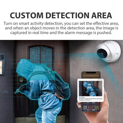 Picture of Wireless Security Smart Surveillance PTZ CCTV Camera V380 / V380 Pro 2MP Indoor 360° Rotation Wifi IP camera - Wifi Camera - White,128GB