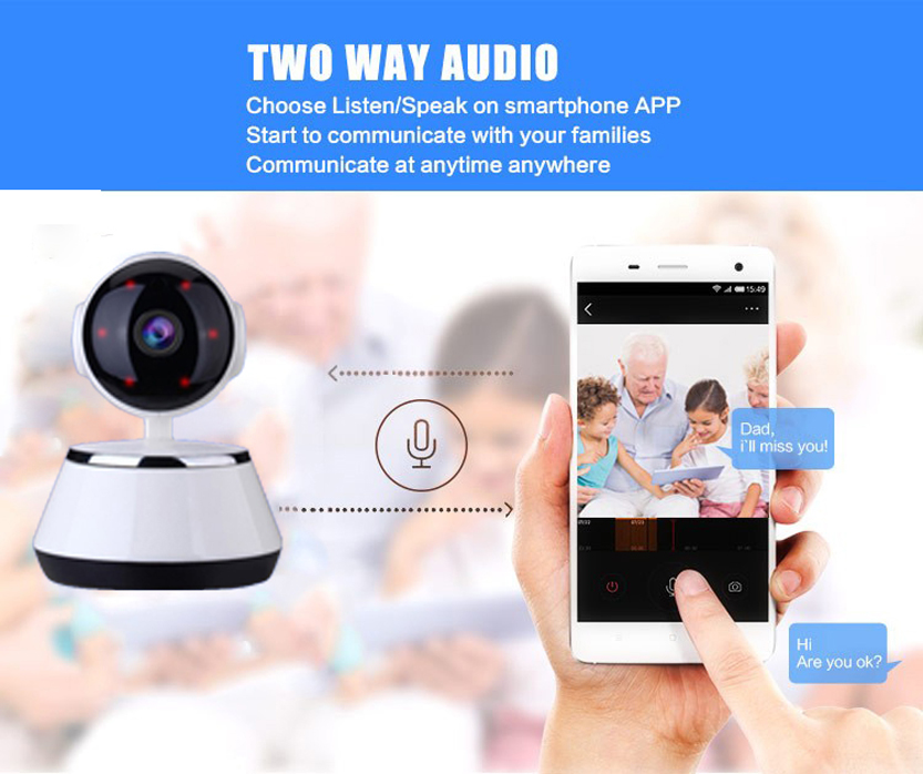 Picture of Night Vision Wireless Security V380 Pro WiFi IP Camera 360 Degree Doll Two way Audio -Ip Camera - Wifi Camera - White,64GB