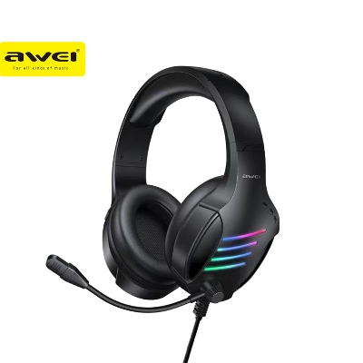 Picture of GM-5 Gaming Headset with Microphone 7.1 Surround Sound HIFI Stereo Wired Headphone 3.5mm USB A for PC Computer Laptop - Black