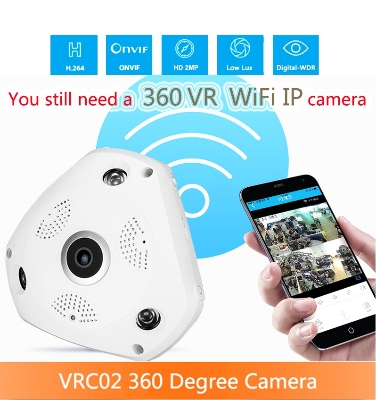 Picture of 1080P Panoramic V380 Pro 2.0MP Wifi Camera HD Vr Cam 360 Degrees Surveillance CCTV Security Camera -Ip Camera - Wifi Camera - White,64GB
