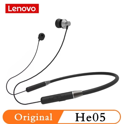 Picture of HE05 Bluetooth 5.0 Headphone Stereo Headset with Mic Magnetic Neckband - Black