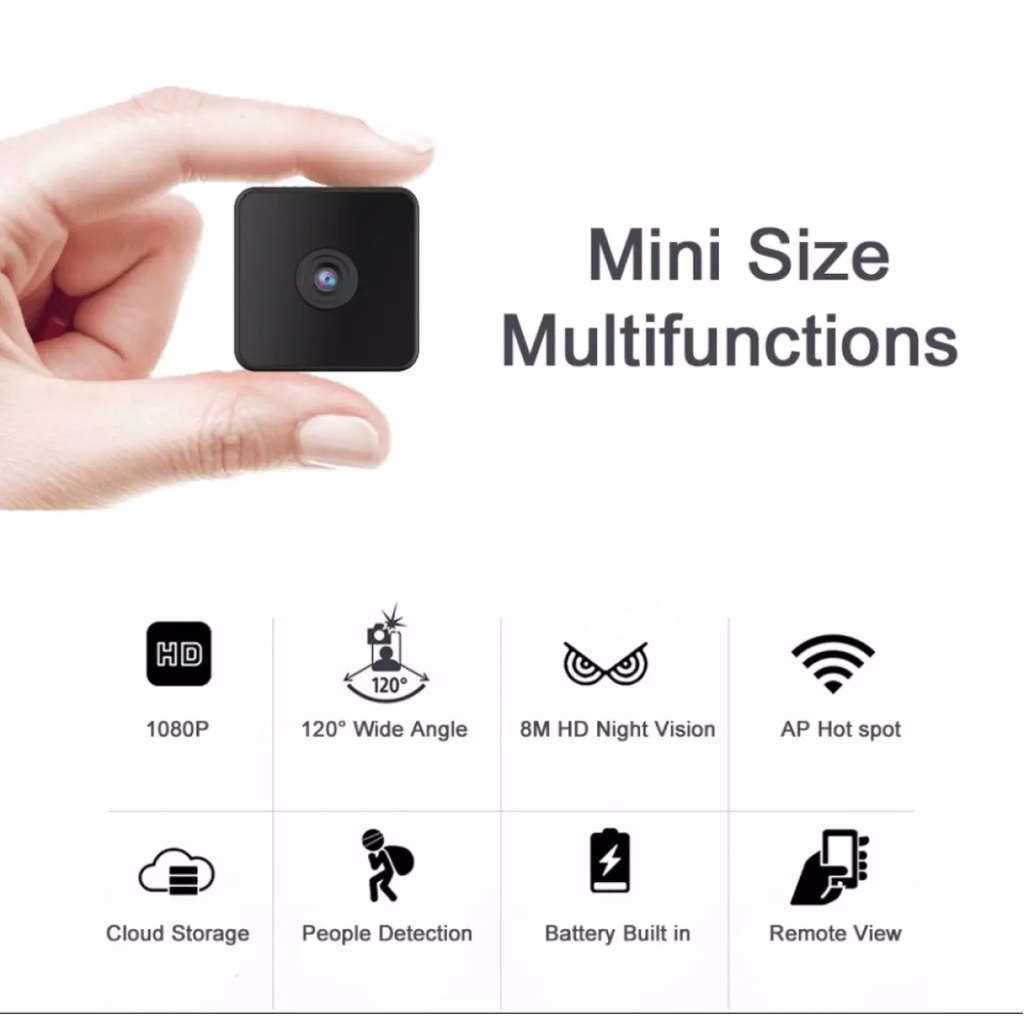 Picture of V380 PRO WiFi Camera with Night Vision Portable Security IP Cameras Battery Backup CCTV Camera -Ip Camera - Black