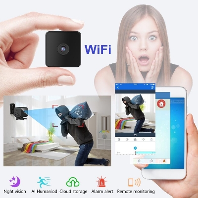 Picture of V380 PRO WiFi Camera with Night Vision Portable Security IP Cameras Battery Backup CCTV Camera -Ip Camera - Black