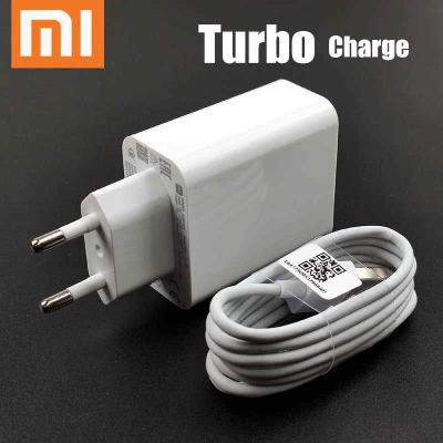 Picture of Xiaomi@Mi charger 27W QC 3.0 fast Charge Adapter with Usb Type-c cable - White