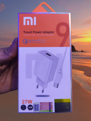 Picture of Xiaomi@Mi charger 27W QC 3.0 fast Charge Adapter with Usb Type-c cable - White