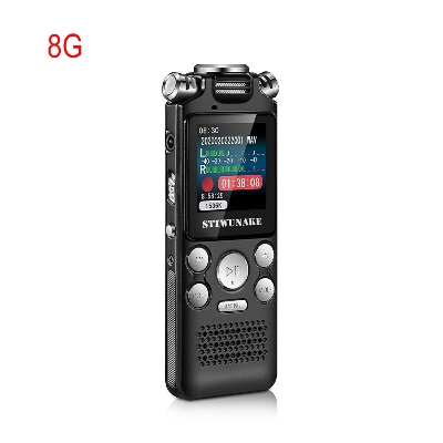 Picture of Professional Digital Voice Recorder - 1536KBPS Activated Voice Recorder with Playback, Noise Cancelling Digital Recorder, Portable Audio Recorder for Meeting, Interview, Lecturers - Black