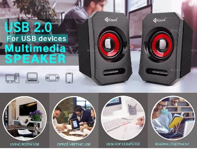 Picture of Usb 2.0 Mini Multimedia Speakers kisonli A606 - Black