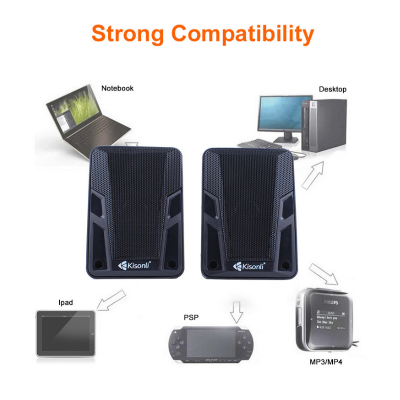 Picture of Usb 2.0 Mini Multimedia Speakers kisonli A505 - Black