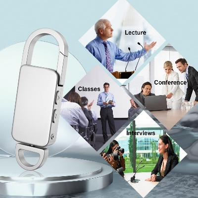 Picture of Digital Voice Recorder with Portable MP3 Player 8GB Built-in Memory - Silver