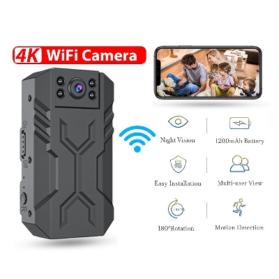 Picture of Wd16 hd wifi ক্যামেরা নাইট ভিশন 180 ডিগ্রি রেকর্ডার ip ক্যামেরা মোশন সনাক্তকরণ ওয়্যারলেস রিমোট মনিটরিং ক্যামকর্ডার - ips machine with battery