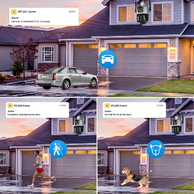 Picture of 3 Lance PTZ IP Camera 3MP CCTV Surveillance Security Camera V380 Pro - Black,128GB