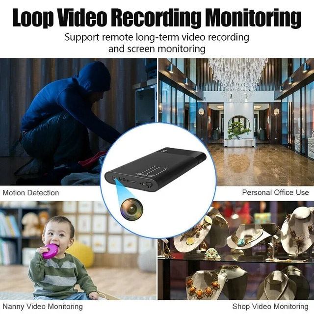 Picture of Power Bank Camera 10000 mAh 1080P Cameras for Home Security with Night Vision/Free APP/Remote Control-Portable Security Camera - Black