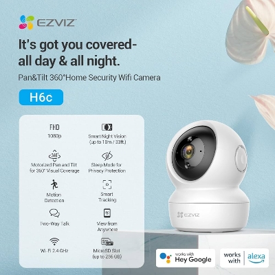 Picture of Hikvision EZVIZ CS-H6C / H6c Pro 360° Pan & Tilt Smart Home Security Camera