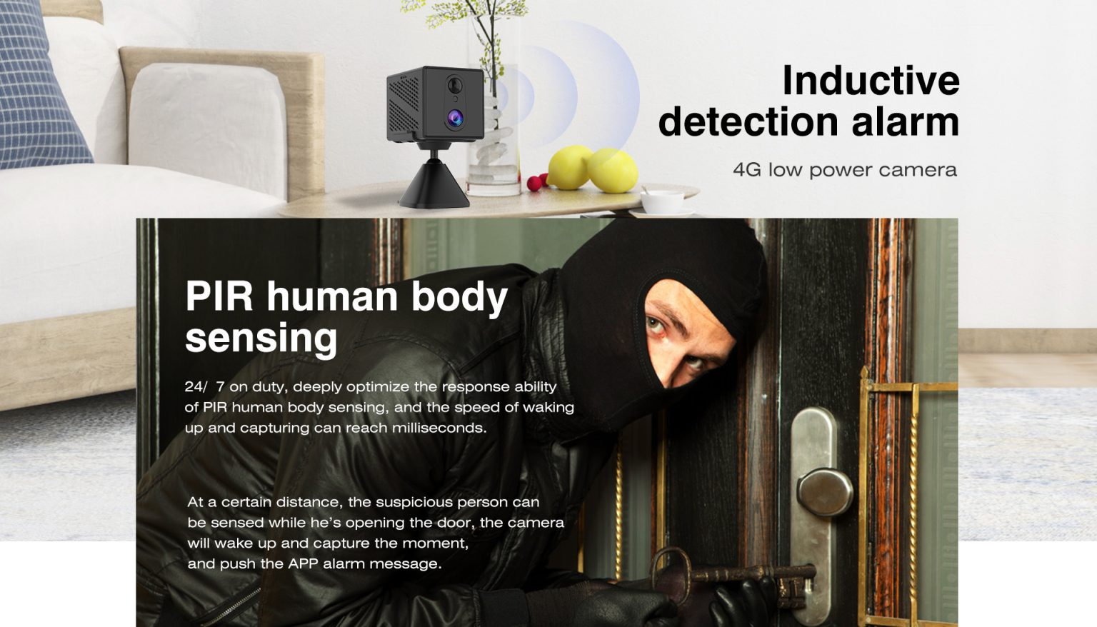 Picture of 4G Sim supported IP Camera 3MP HD Two-way Talk Battery Camera Human Detection Alarm Ip Security CCTV Cameras with Cloud Storage System