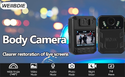 Picture of Smart Camera with Video and Audio Recording, Night Vision, 2 Inch Display, Portable Video Camera, Premium Recorder for Law Enforcement Recorder, Personal Use - Black