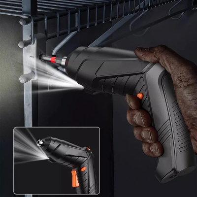 Picture of Multifunctional 47 Pcs Precision Cordless Rechargeable Power Tools Electric Screwdriver Set - Black