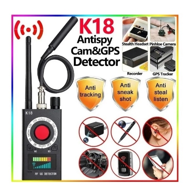 Picture of K18 Multi-function Anti Detector Bug ni Audio Finder Detect Wireless Camera GSM Tracking Device RF Signal Scanner - Black