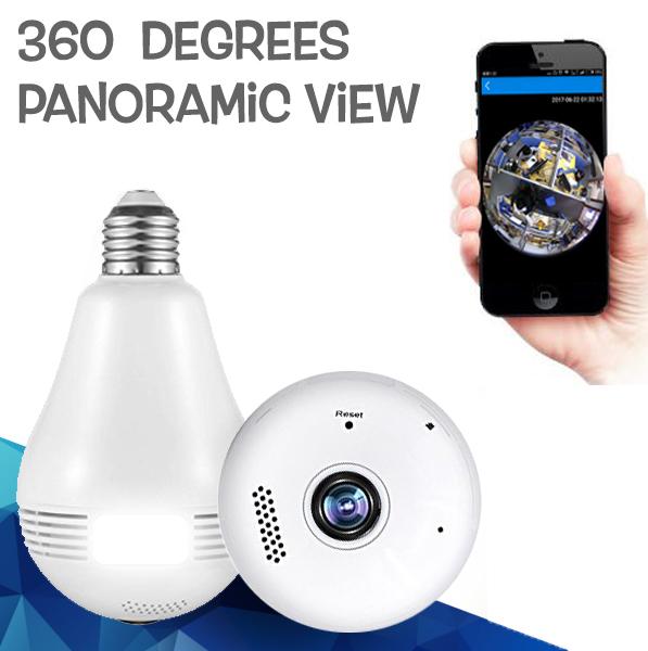 Picture of V380 Pro Panoramic IP Camera 360 Degree Fish Eye Home Office Security CCTV Cameras - Multicolor,64GB