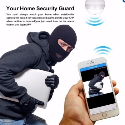 Picture of V380 Pro Panoramic IP Camera 360 Degree Fish Eye Home Office Security CCTV Cameras - Multicolor,64GB