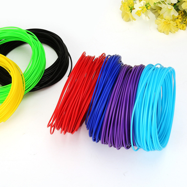 Picture of 3d Printing Pen Filament 50 Meter 3D Art Pen Filament PLA Multi Color 1.75mm Refills ( Color Random ) 3D Filament 1Roll 1.75mm Diameter and 5m Length Refills 10 colors (50 meters Filament)