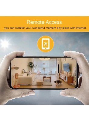 Picture of V380 Pro Battery-Operated WiFi IP Camera Wide View Angle Supports Night Vision, Motion Detection, 2-Way Audio Talk - Multicolor