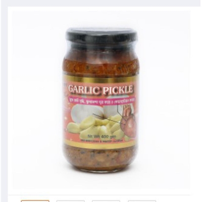 Picture of Garlic Picckle 400 gm Modern Herbal Roshuner Acher