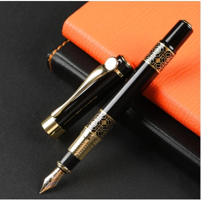 Picture of Black Business Metal Fountain Pen Nib Medium Fountain Pen - random