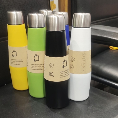 Picture of Stainless Steel Body 500 Ml Drinking water bottle with 6 more different colours.
