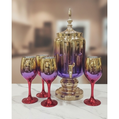 Picture of 7 Pcs Glassware Juice Dispenser & Glass Set