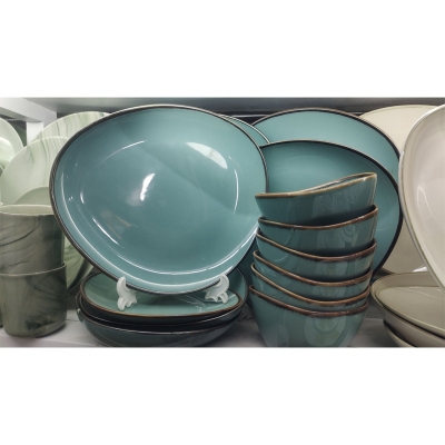 Picture of The Organic Edge Dinner Set 20 Pcs Dinner Set With Standards Serving Dishes.