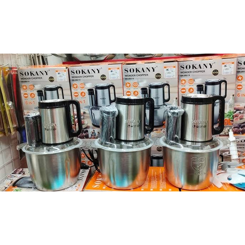 Picture of Sokany 6 in 1 Wonder Chopper. blander, Multi-functional 800w 3L 3 Speeds Control 6 in 1 Electric Food Processor Meat Grinder, salad maker