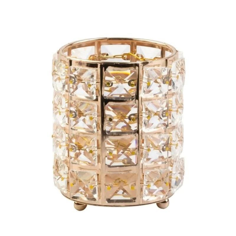 Picture of Crystal Stone and metal body 5 Inches Long Pen / Brush Holder.