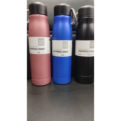 Picture of Water Bottles with Portable Lid, BPA Free, Hydro Insulated Thermal Flask for Hot or Cold Drinks 350 ML - Stainless Steel Metal Reusable Water Bottle