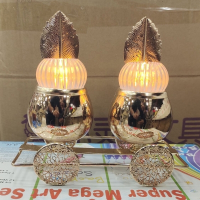 Picture of 2 Pcs Candle Light With Candle Holder, Candle light Dinner ITem.