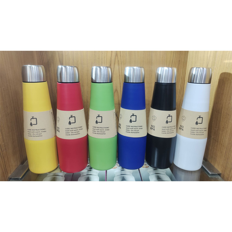 Picture of Stainless Steel Body 500 Ml Drinking water bottle with 6 more different colours.