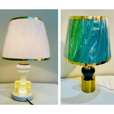 Picture of 17-Inches Height Metal Crystal Decorative Table Lamp