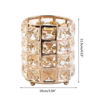 Picture of Crystal Stone and metal body 5 Inches Long Pen / Brush Holder.