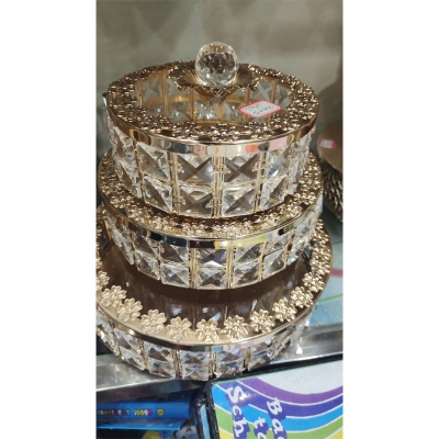 Picture of 3 Pcs 1 Ser Golden Color Storage Set, Metal Body