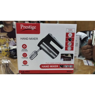 Picture of Prestige 800W pure copper motor for high torque and efficient mixing, suitable for tasks like baking and whipping cream.