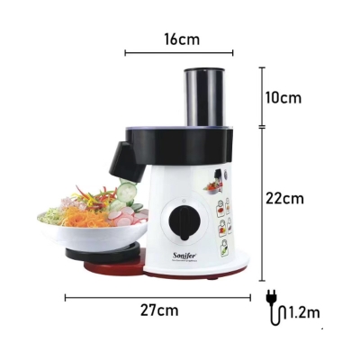 Picture of Sonifer SF-5505 wholesale home use 220V multifunction slicing shredding disc electric vegetable shredder salad maker kitchen