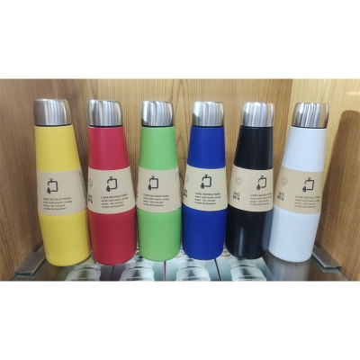 Picture of Stainless Steel Body 500 Ml Drinking water bottle with 6 more different colours.